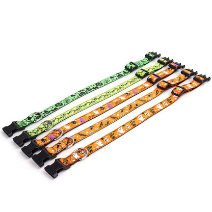 Petmiva Pumpkin Pet Collar for Dogs & Cats – Halloween Accessory