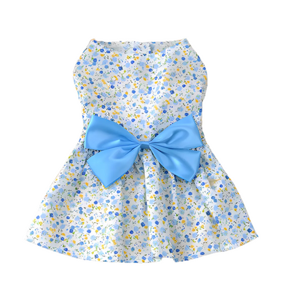 Petmiva Bloom Bow Dress for Dogs & Cats – Spring Summer Outfit