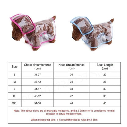 Petmiva Hooded Raincoat for Dogs & Cats – Waterproof Jacket