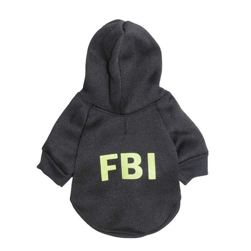 Petmiva FBI Hoodie for Dogs & Cats – Streetwear Pet Clothing