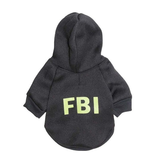 Petmiva FBI Hoodie for Dogs & Cats – Streetwear Pet Clothing
