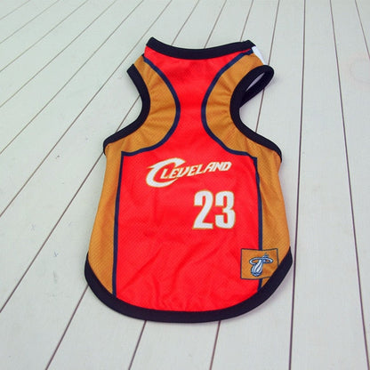 Petmiva Basketball Shirt Pet Outfit for Dogs – Sporty Design