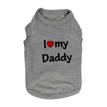 Petmiva Daddy Pet T-Shirt for Dogs & Cats – Casual Clothing