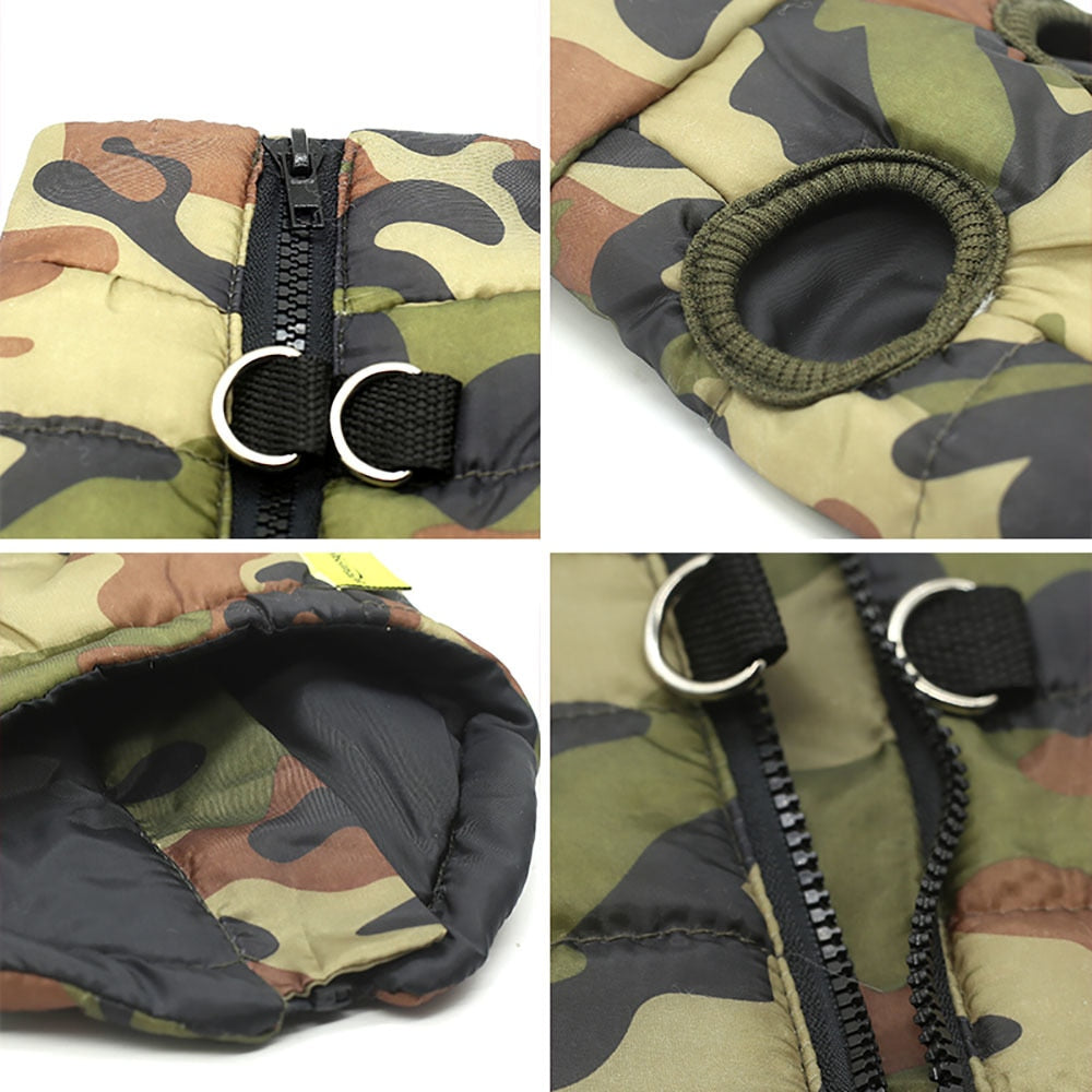 Petmiva Camo Harness Jacket for Dogs & Cats – Outdoor Wear