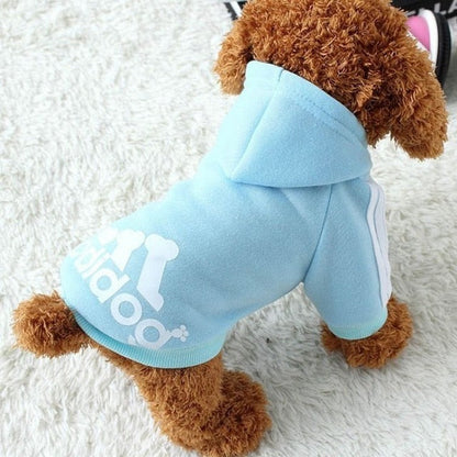 Petmiva Adidog Hoodie for Small Dogs & Cats – Sporty Pet Sweatshirt