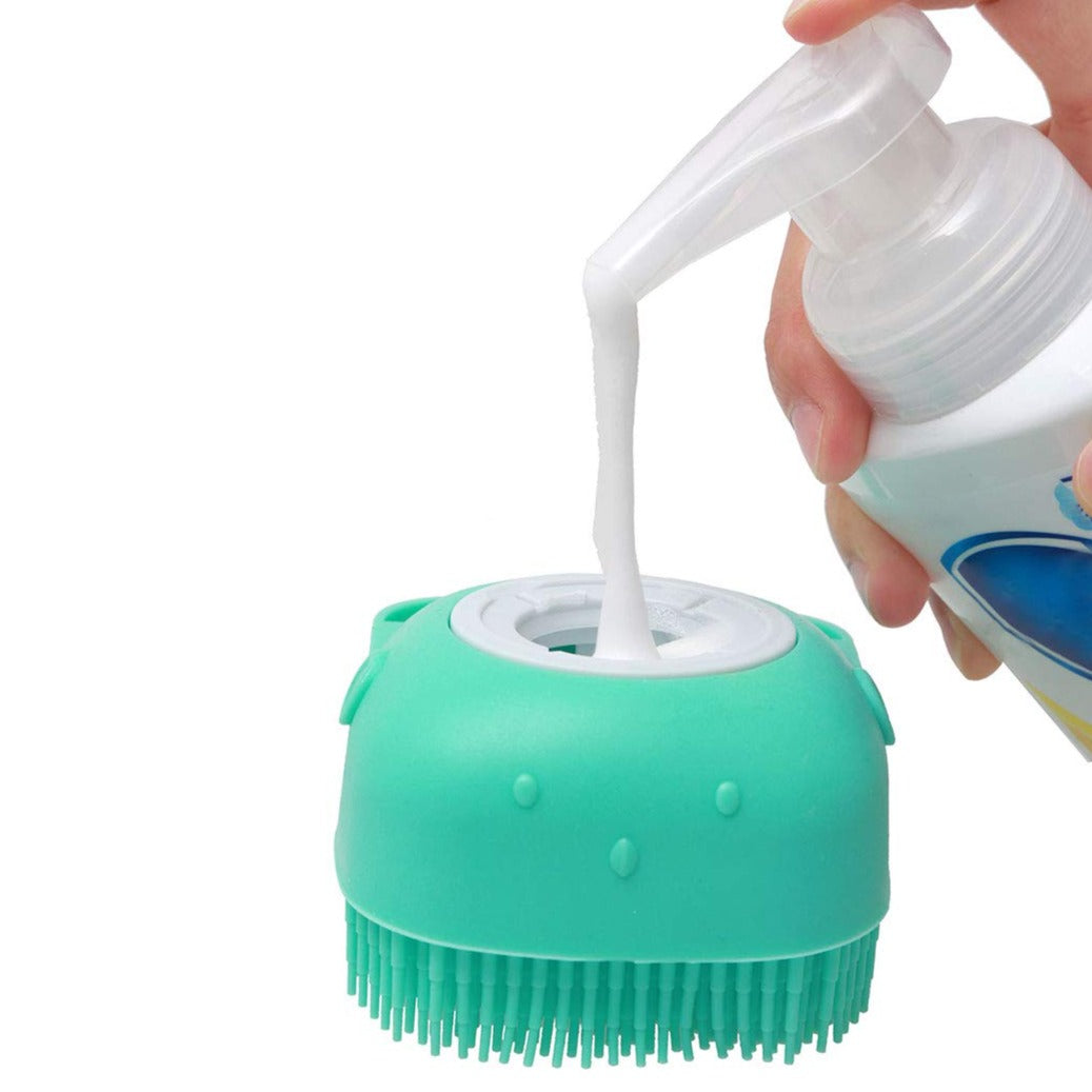 Petmiva Shampoo Brush Pet Grooming Scrubber for Dogs & Cats
