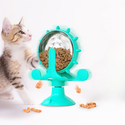 Petmiva Treats Wheel Interactive Puzzle Feeder Toy for Cats