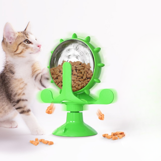 Petmiva Treats Wheel Interactive Puzzle Feeder Toy for Cats