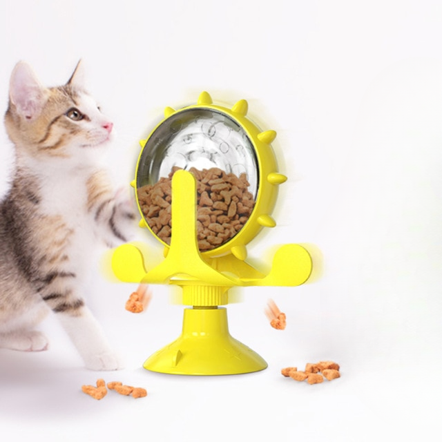 Petmiva Treats Wheel Interactive Puzzle Feeder Toy for Cats
