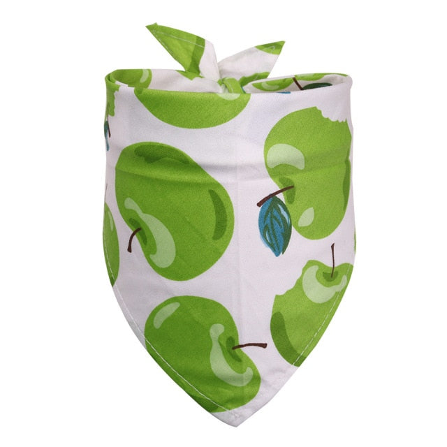 Petmiva Fruity Pet Bandana for Dogs & Cats – Colorful Neck Scarf