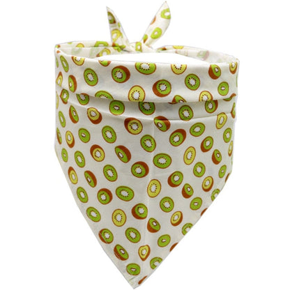 Petmiva Fruity Pet Bandana for Dogs & Cats – Colorful Neck Scarf
