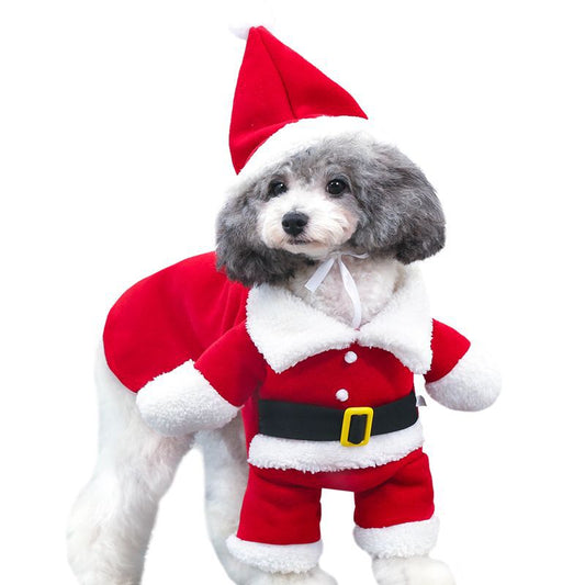 Petmiva Santa Claus Christmas Costume for Dogs & Cats